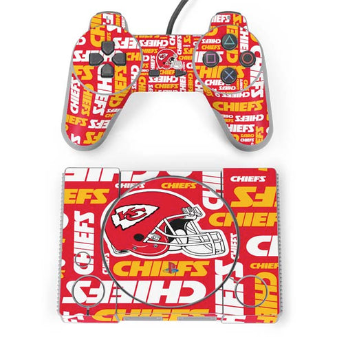NFL Kansas City Chiefs Red Blast PlayStation Classic Bundle Skin